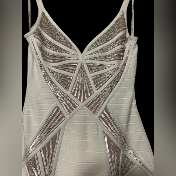 Herve Leger ($1930USD) Leia Alabaster Dress - Picture 4 of 6